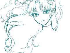 페이트 그렸던거