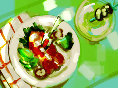 관념적 랍스터와 더티 마티니