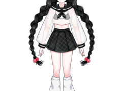 Live2D 버츄얼 일러스트(파츠분리O/리깅X) 커미션