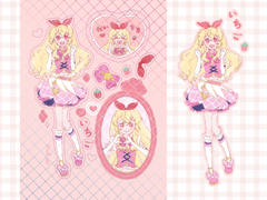 아이카츠 이치고 스티커 도안 배포