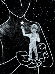 어둠의 밤 속 흐려진 별에게