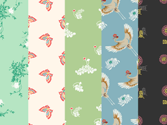 [무료♡패턴] 근대 직물 패턴 2