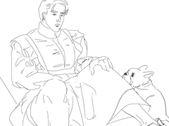 라비 + 메이드복 간단 낙서