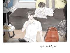 [재툥] 여름날 선풍기앞에서