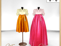 [Atelier Lena] 퍼프 반소매 한복 세트