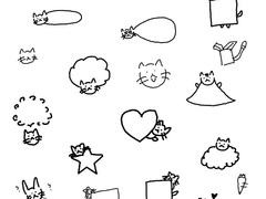 (굿노트) 마구마구 고양이 메모지 스티커