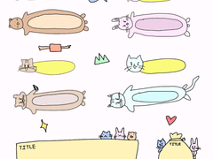 (굿노트)(무료공유) 마구마구 타이틀 스티커