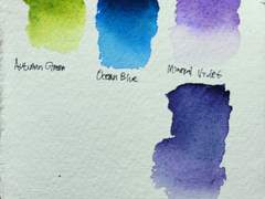 로만 슈말 물감 발색