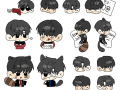 가비지타임 빵준 스티커 도안 공유