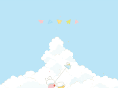 [무료 배포] 폼팜비행기 ✈️☁️ ver.1 컴퓨터 배경화면+아이콘