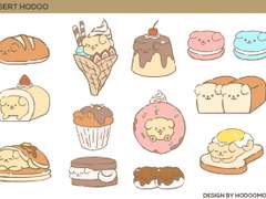 [굿노트] 🥞 디저트 호두 스티커