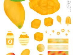 망고 모음 굿노트 스티커 🥭