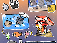 🍹어두운 바다의 등불이 되어 스티커 도안 판매🍹