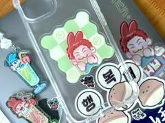 🍈메론빵 백호 그립톡 도안🫧