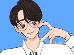 학교의 아이도루 때래선배