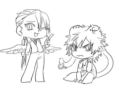 자캐... 아베랑 레시