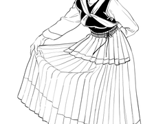 모계사회 나시족, 모쒀족 복식