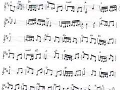 [사호 평온자의 자작 악보][단선]물방울들의 춤(배경 음악)