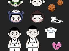 우성명헌 스티커 도안