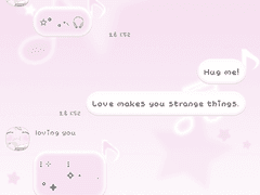 pink musical note˚₊·—̳͟͞͞♪ 카톡 테마 [ios]