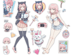 나나미 스티커 도안 배포