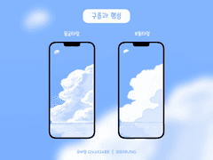 배경화면 | 구름과 행성 ☁