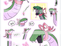 뱀뵤 스티커 도안 유료배포