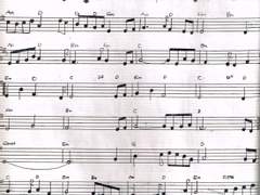 [사호 평온자의 자작 악보][단선]적록의 평원(세 명의 대모험 배경 음악)