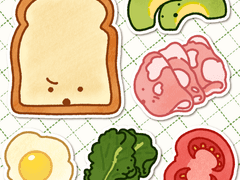 [굿노트] 아삭아삭 샌드위치 만들기 스티커🥪