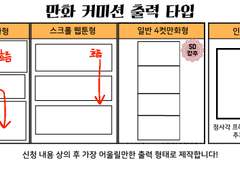 컷만화 커미션 가이드