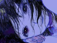 인디고블루 바다에 창백한 입술 한 조각