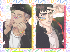 셀피 포토카드 도안 유료배포