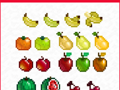 픽셀 과일 스티커_ver.1