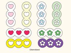 동글동글 꾸미기 스티커 8종