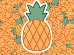 파인애플 브러쉬