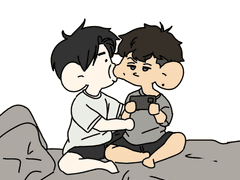 일어나자마자 보인 얼굴