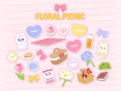 굿노트 스티커 : 플로럴 피크닉