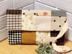 핸드메이드 패치워크 파우치