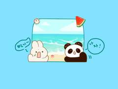 [굿노트]9월 🌊🌊바다 해변 휴가 테마 스티커🌊🌊