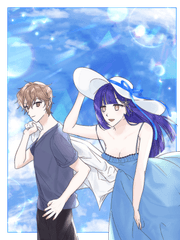 Moon's Mermaid, Blue Silver