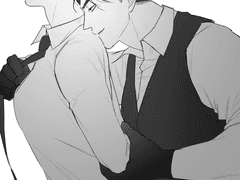 흑백 오마카세 선화 커미션