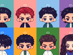 슬램덩크 SD 증명사진 도안 배포