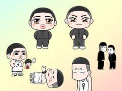 우성명헌 스티커로 하려구 했던 것