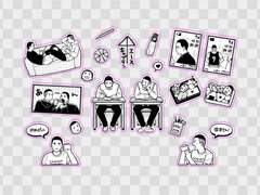 명헌우성 스티커 도안 배포