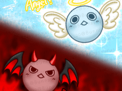 [2차 창작(팬아트)]천사 윌슨👼&악마 윌슨😈