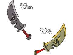 캐슬바니아 시리즈의 Evil Sword 와 Chaos Sword