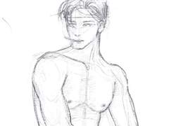 BL 스케치 캐릭터 습작