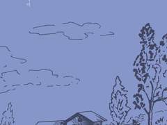 수채화 풍경 속 거친 꿈을 그리다