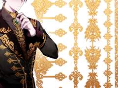 로맨스 판타지 복식 문양 브러쉬 7종 [3탄]