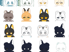 솜상인 솜인형 도안 커미션 (동물형)